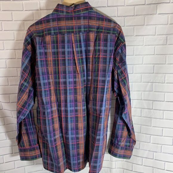 Gitman Gold Plaid Dress Shirt Sz 18/36 NWOT - Picture 2 of 3